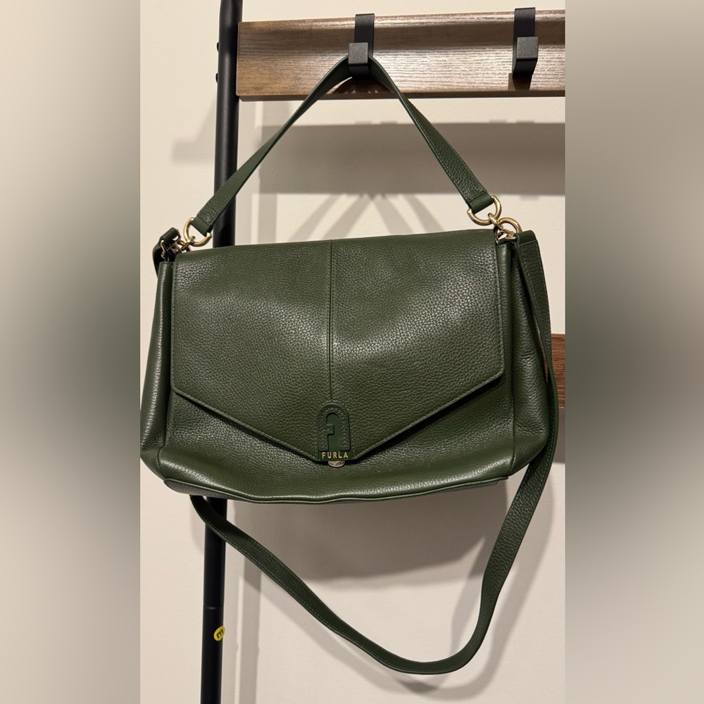 Furla Green Crossbody/Shoulder Bag Satchel